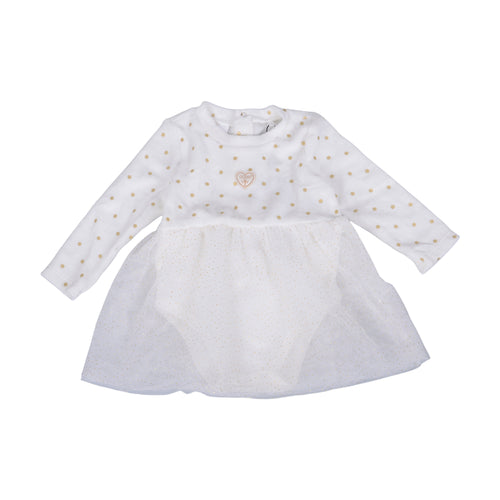 Ivory & Gold Polka Dot Tutu Body In A Gift Tin