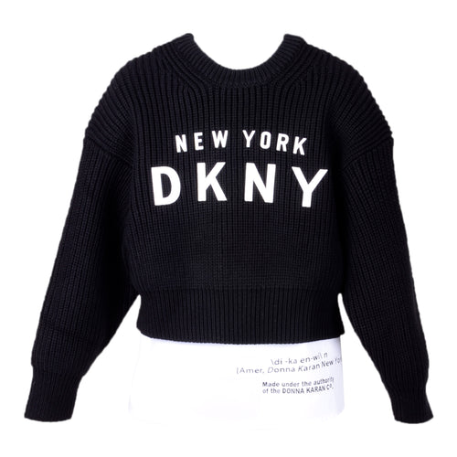 Black Knitted Jumper & Shirt