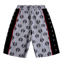 Load image into Gallery viewer, Grey Skull Sweat Shorts