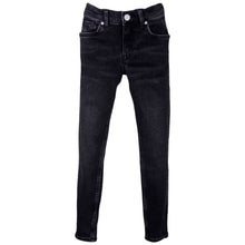 Load image into Gallery viewer, Girls Black Raw Skinny Jeans