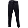 Girls Black Raw Skinny Jeans