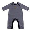 Navy Stripe Footless Babygrow