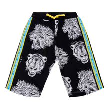 Load image into Gallery viewer, Black Printed Sweat Shorts