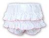 White & Pink Frilly Knickers