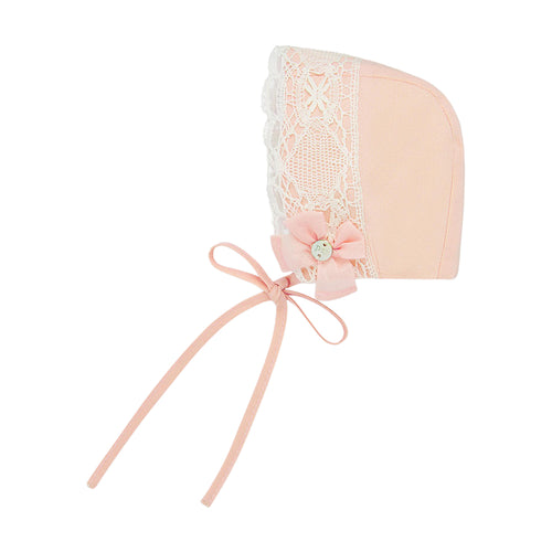 Pink Lace Bonnet