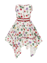 Load image into Gallery viewer, Ivory Floral A Line Dress