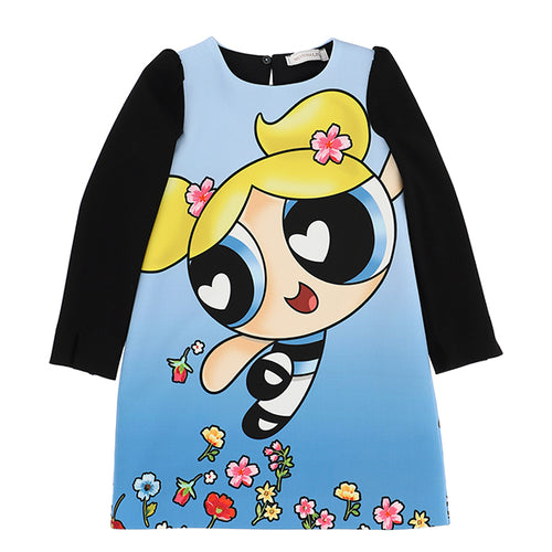 Black & Blue Bubbles Dress