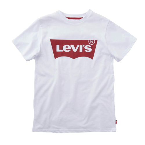 Boys White Batwing Logo T-Shirt