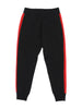Black & Red Studded Sweat Pants