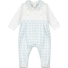 Load image into Gallery viewer, Blue Check Babygrow