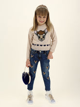 Load image into Gallery viewer, Beige Knitted Bambi Jumper