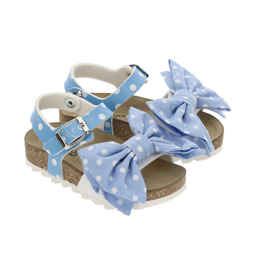 Blue Polka Dot Sandals