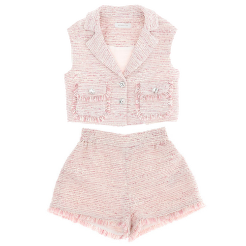 Pink Tweed Set