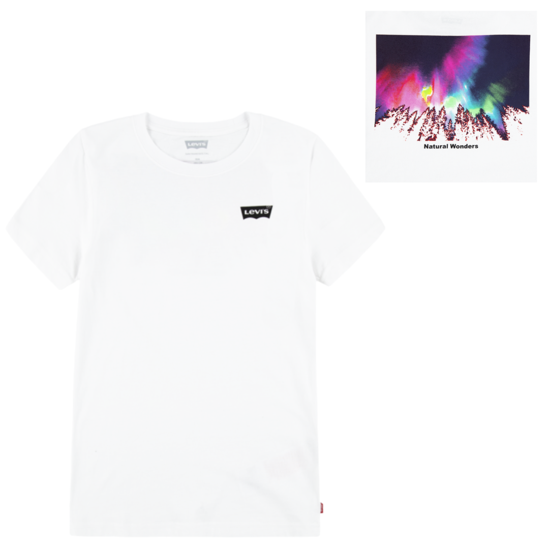 Levis printed discount white t shirt