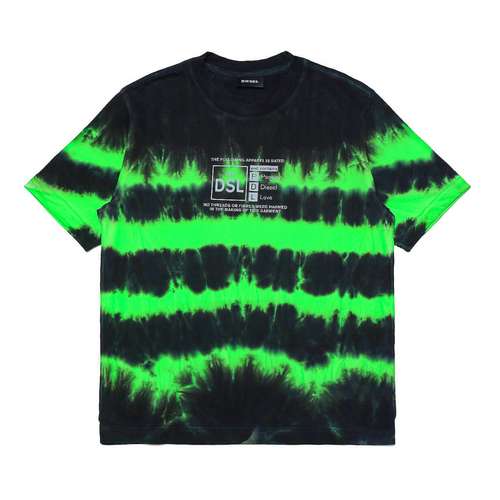 Black & Green Tie Dye T-Shirt