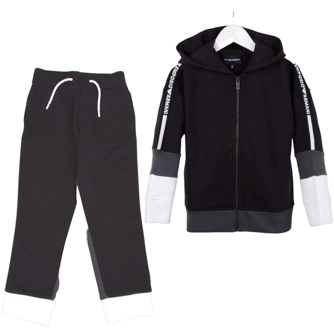 White armani tracksuit deals