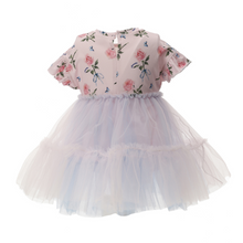 Load image into Gallery viewer, Pink Floral Tulle Dress