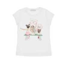 Load image into Gallery viewer, White &amp; Pink Girls T-Shirt
