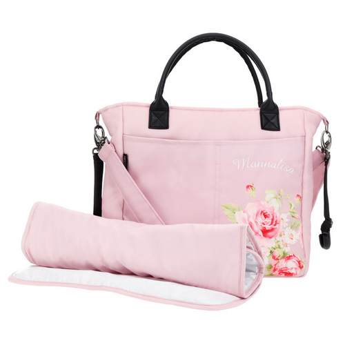 Pink Flower Changing Bag & Mat