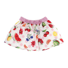 Load image into Gallery viewer, Polka Dot &amp; Fruit Print Skirt