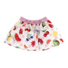 Polka Dot & Fruit Print Skirt