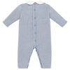 Blue Knitted Babygrow