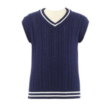 Load image into Gallery viewer, Navy Cable Knit Jumper