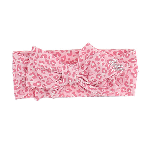 Pink Leopard Baby Headband