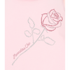 Pink Rhinestone Rose Top