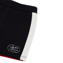 Load image into Gallery viewer, Navy &amp; Red Sweat Shorts
