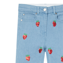 Load image into Gallery viewer, Strawberry Flare Jeans
