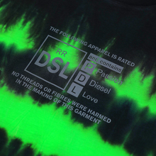 Load image into Gallery viewer, Black &amp; Green Tie Dye T-Shirt