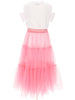 White & Pink Tulle 2 in 1