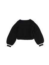 Load image into Gallery viewer, Black Knitted Heart &amp; Lips Jumper