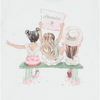 White & Pink Girls T-Shirt
