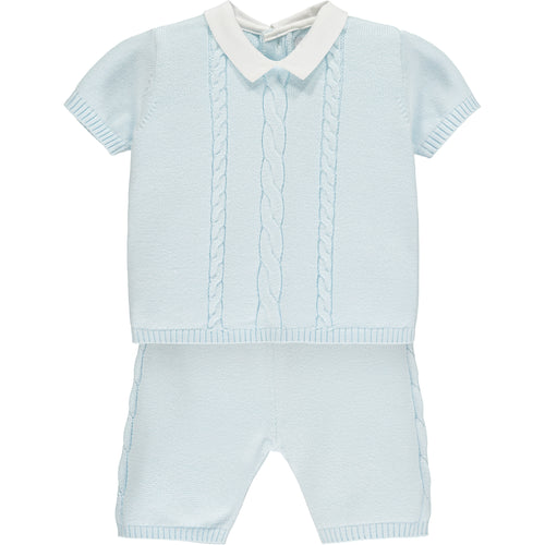 Blue Knitted Set