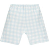 Blue Check Short Set