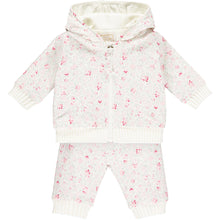 Load image into Gallery viewer, Pink Floral Baby Tracksuit
