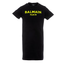 Load image into Gallery viewer, Black Neon T-Shirt Dress