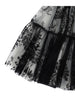 Black Lace Tulle Skirt