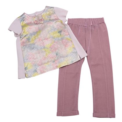 Simonetta Girls Sale Pink Metallic Top & Trousers