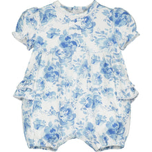 Load image into Gallery viewer, Blue Floral Romper