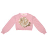 Pink Knitted Rose Jumper