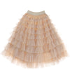 Beige Maxi Tulle Skirt