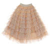 Beige Maxi Tulle Skirt