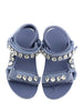 Dusty Blue Gem Sandals