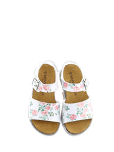 Load image into Gallery viewer, White Floral Sandals
