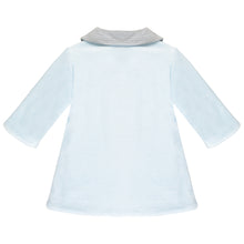 Load image into Gallery viewer, Blue &amp; Grey Velour Coat