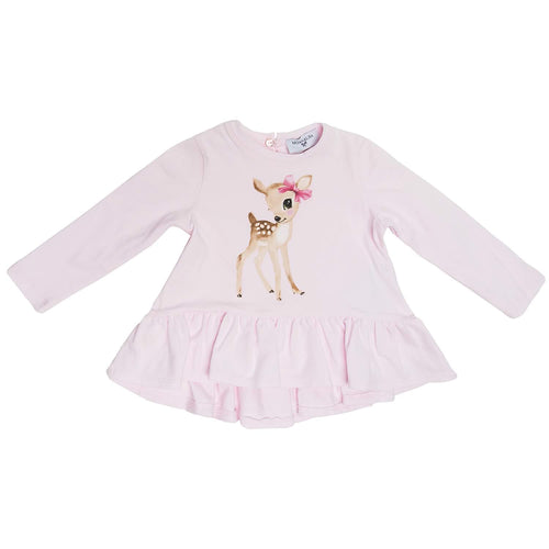 Pink Frill Deer Top