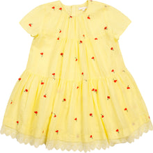 Load image into Gallery viewer, Yellow Embroidered Poppy Dress